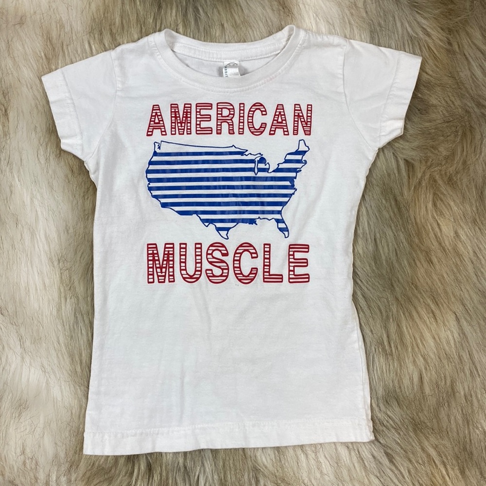 Size 4 ‘American Muscle’ Short Sleeve Crew Neck T-Shirt